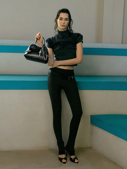 CHARLES & KEITH Trending | Delfina Chain Side-Belt Tote Bag - Noir