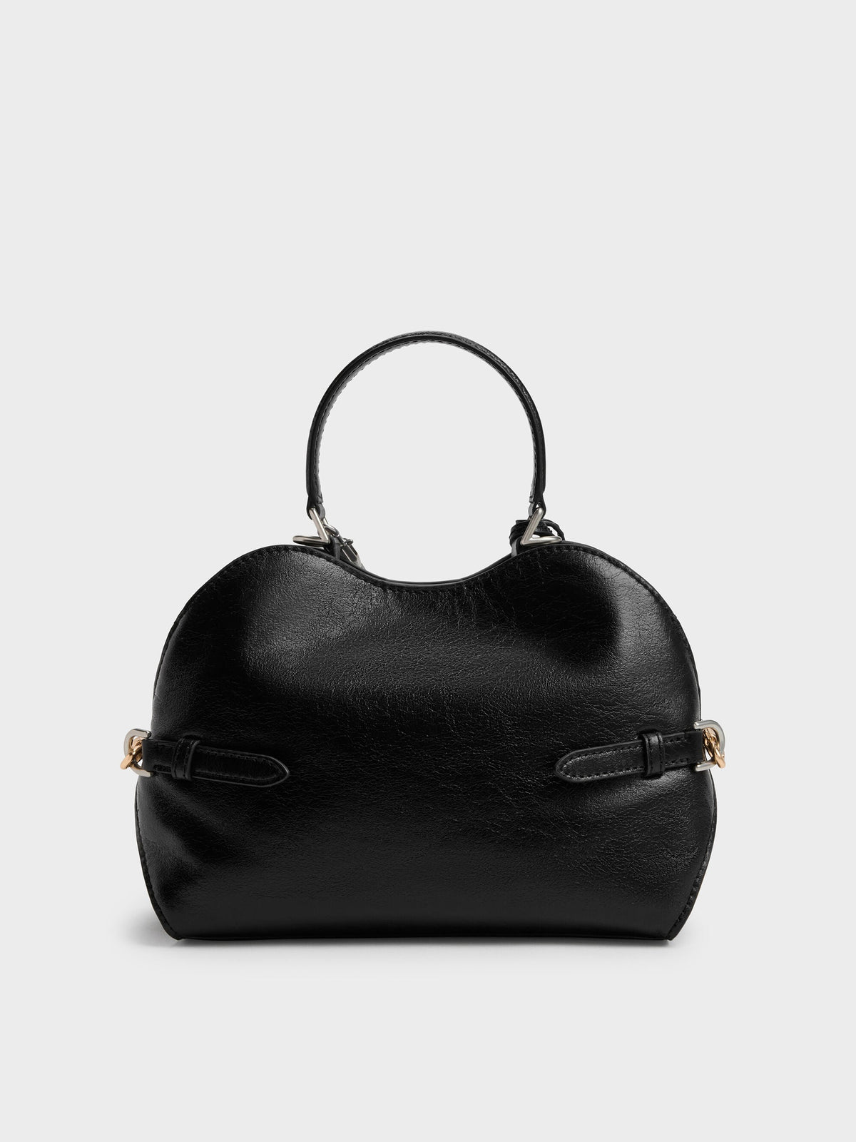 CHARLES & KEITH Trending | Delfina Chain Side-Belt Tote Bag - Noir