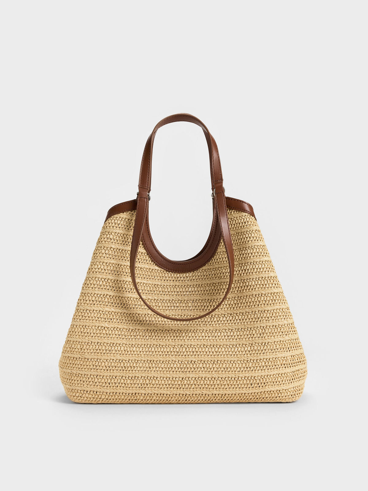 CHARLES & KEITH Premium | Ivette Raffia Woven Tote Bag - Multi