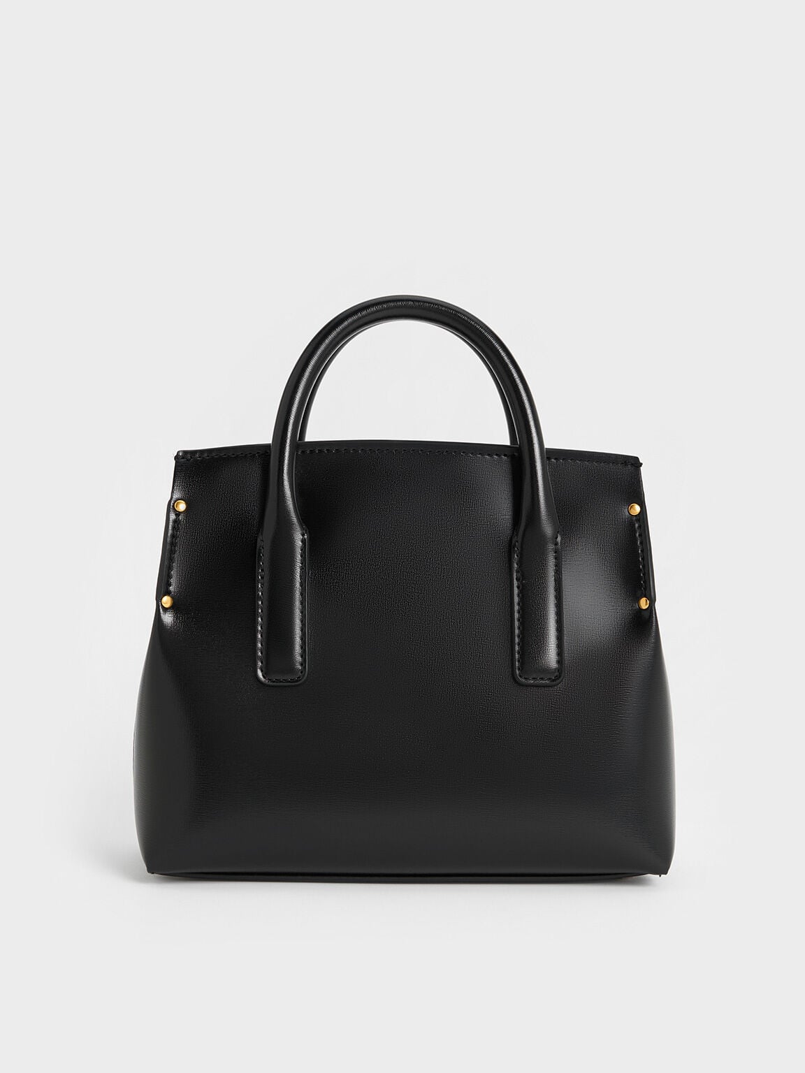 CHARLES & KEITH Sale | Rene Structured Top Handle Bag - Black