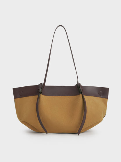 CHARLES & KEITH Sale | Calla Faux Suede Tote Bag - Sahara Sand