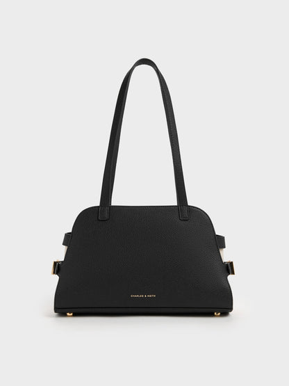 CHARLES & KEITH Quality | Aubrielle Belted Shoulder Bag - Black