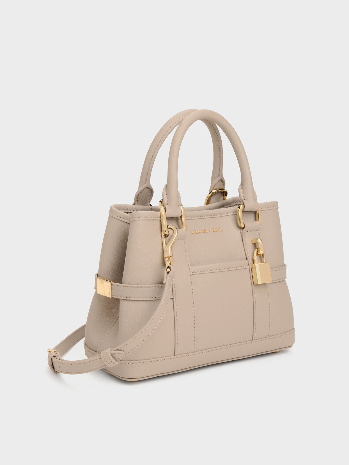 CHARLES & KEITH Smart Buy | Mini Scottie Tote Bag - Taupe