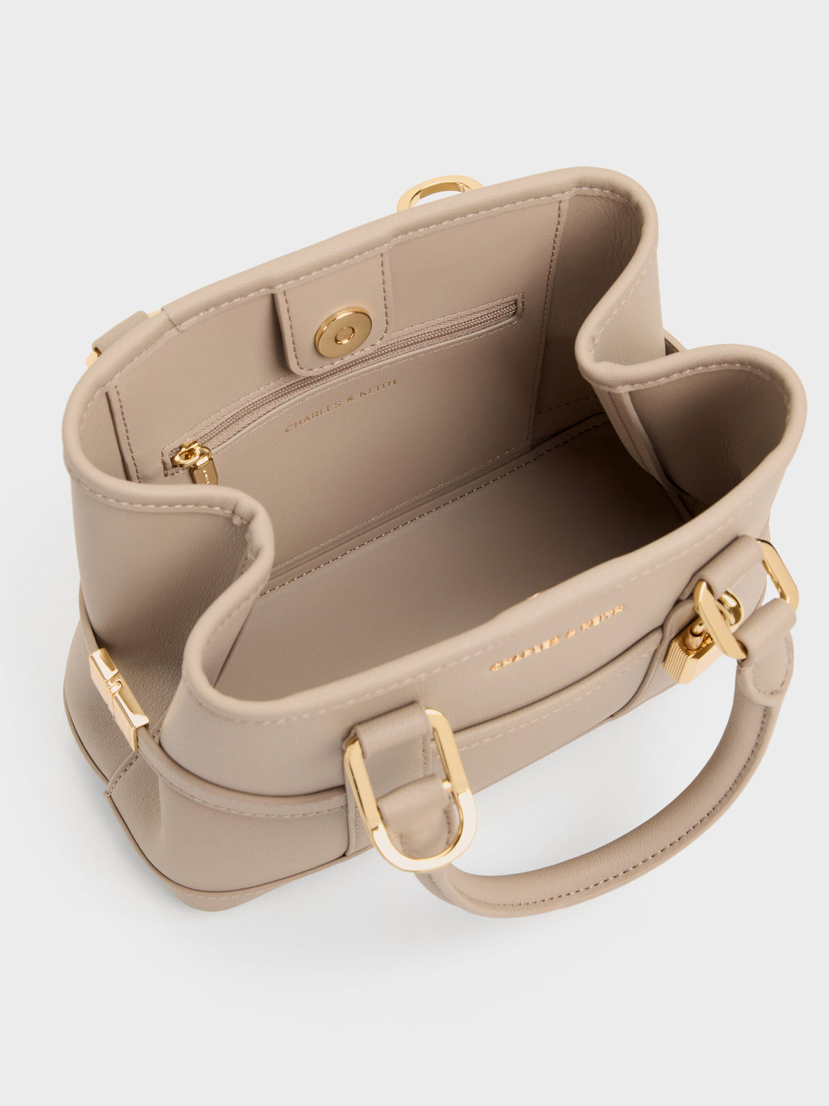 CHARLES & KEITH Smart Buy | Mini Scottie Tote Bag - Taupe