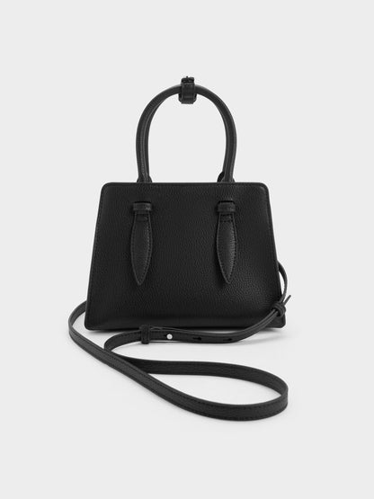 CHARLES & KEITH Discount | Allyn Structured Trapeze Tote Bag - Noir