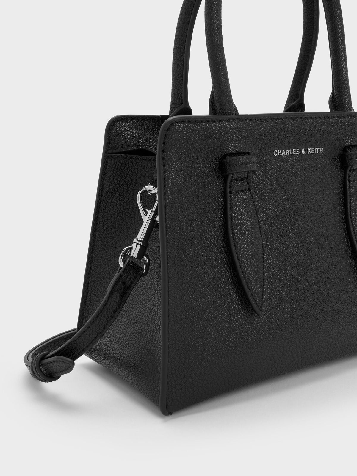 CHARLES & KEITH Discount | Allyn Structured Trapeze Tote Bag - Noir