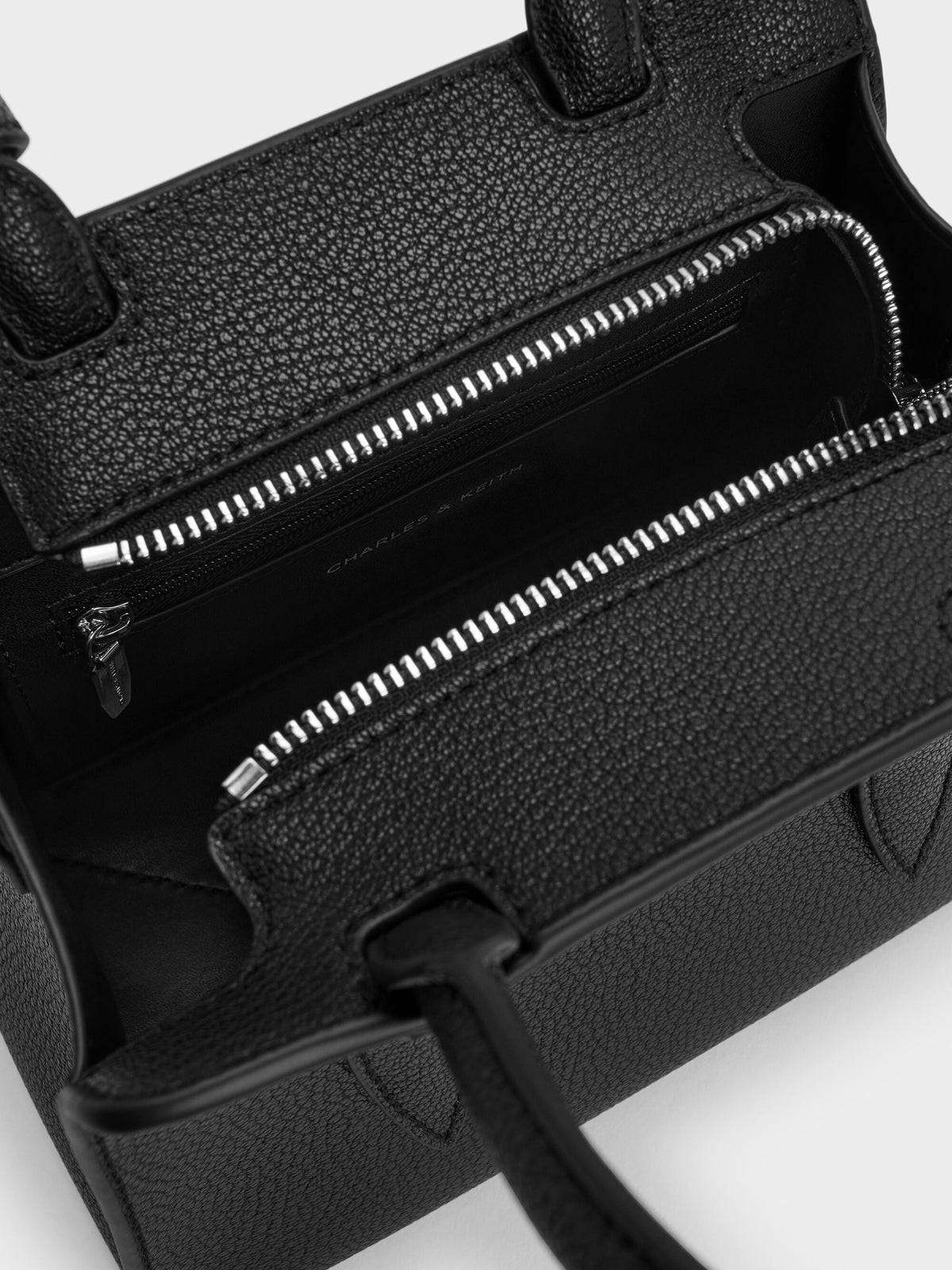 CHARLES & KEITH Discount | Allyn Structured Trapeze Tote Bag - Noir