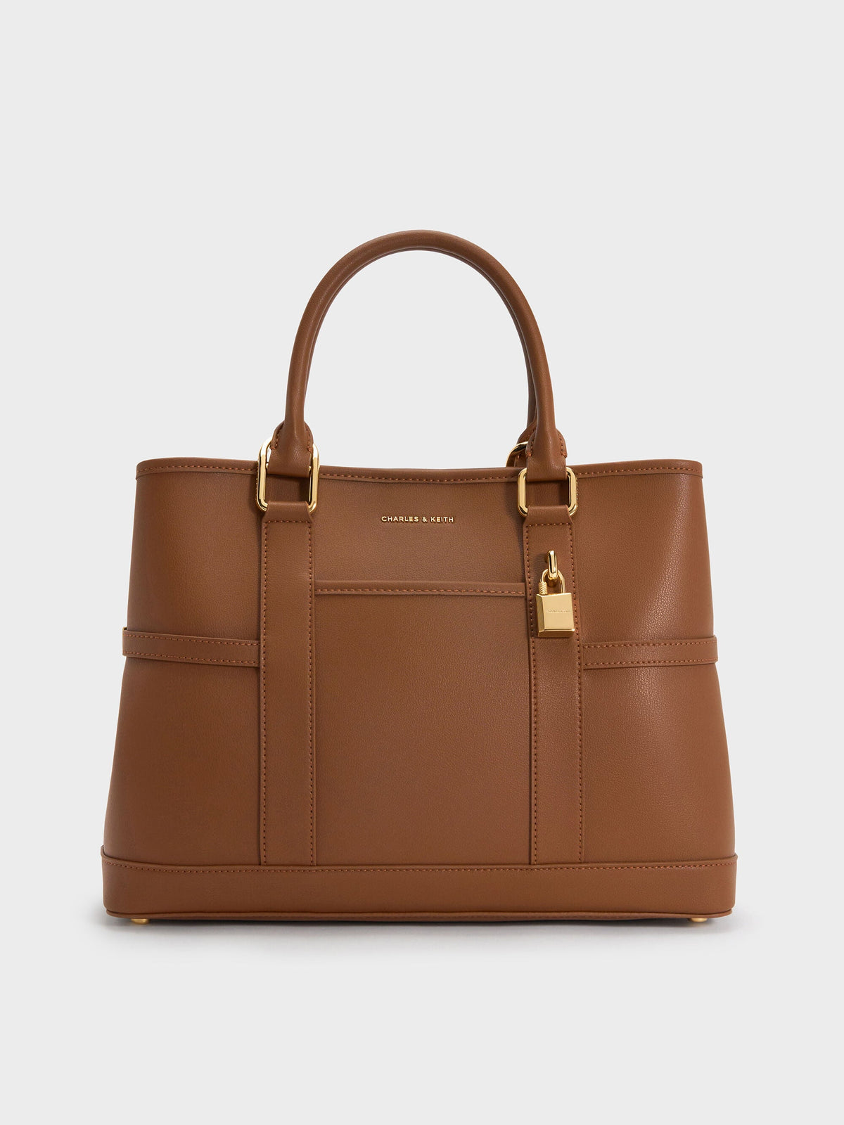 CHARLES & KEITH Best Price | Scottie Tote Bag - Chocolate
