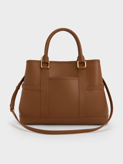 CHARLES & KEITH Best Price | Scottie Tote Bag - Chocolate
