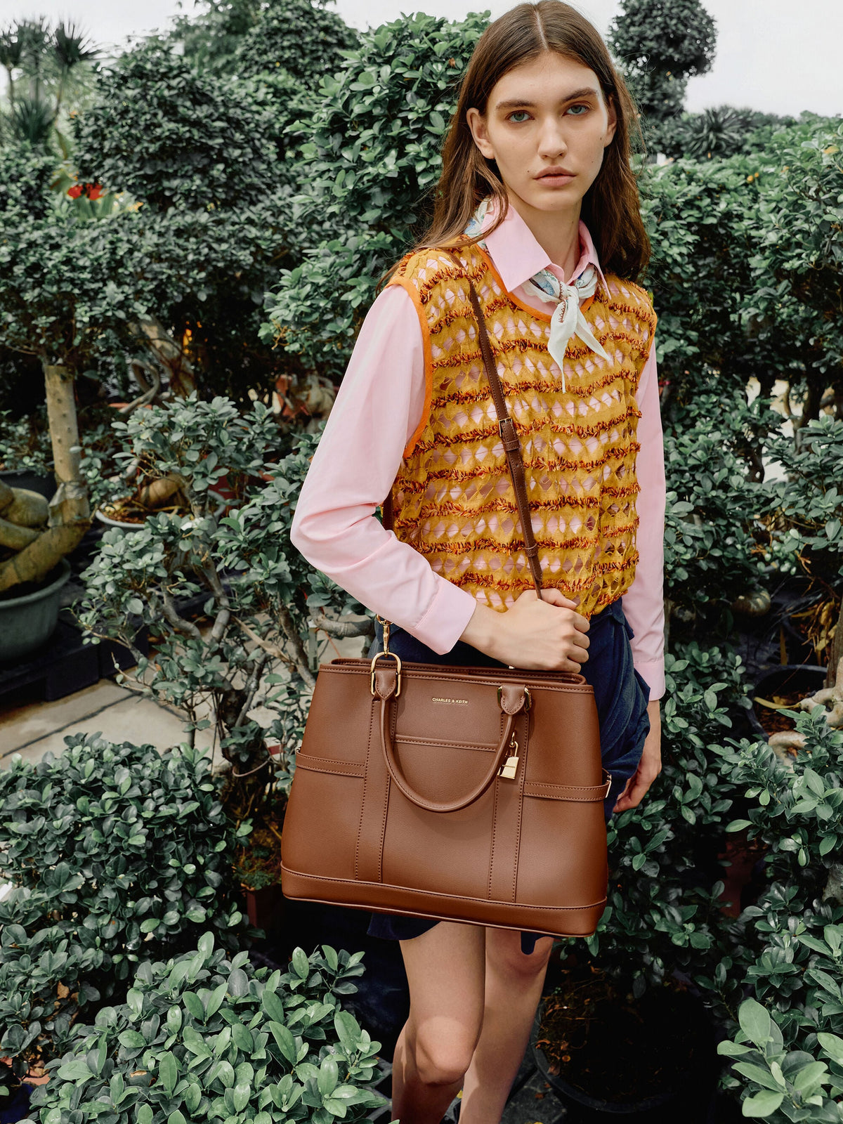 CHARLES & KEITH Best Price | Scottie Tote Bag - Chocolate