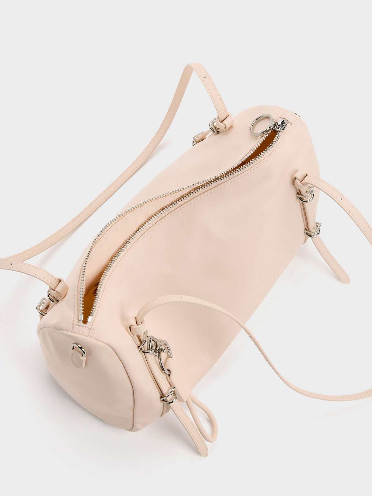CHARLES & KEITH Top Pick | Levy Nylon Shoulder Bag - Soft Pink