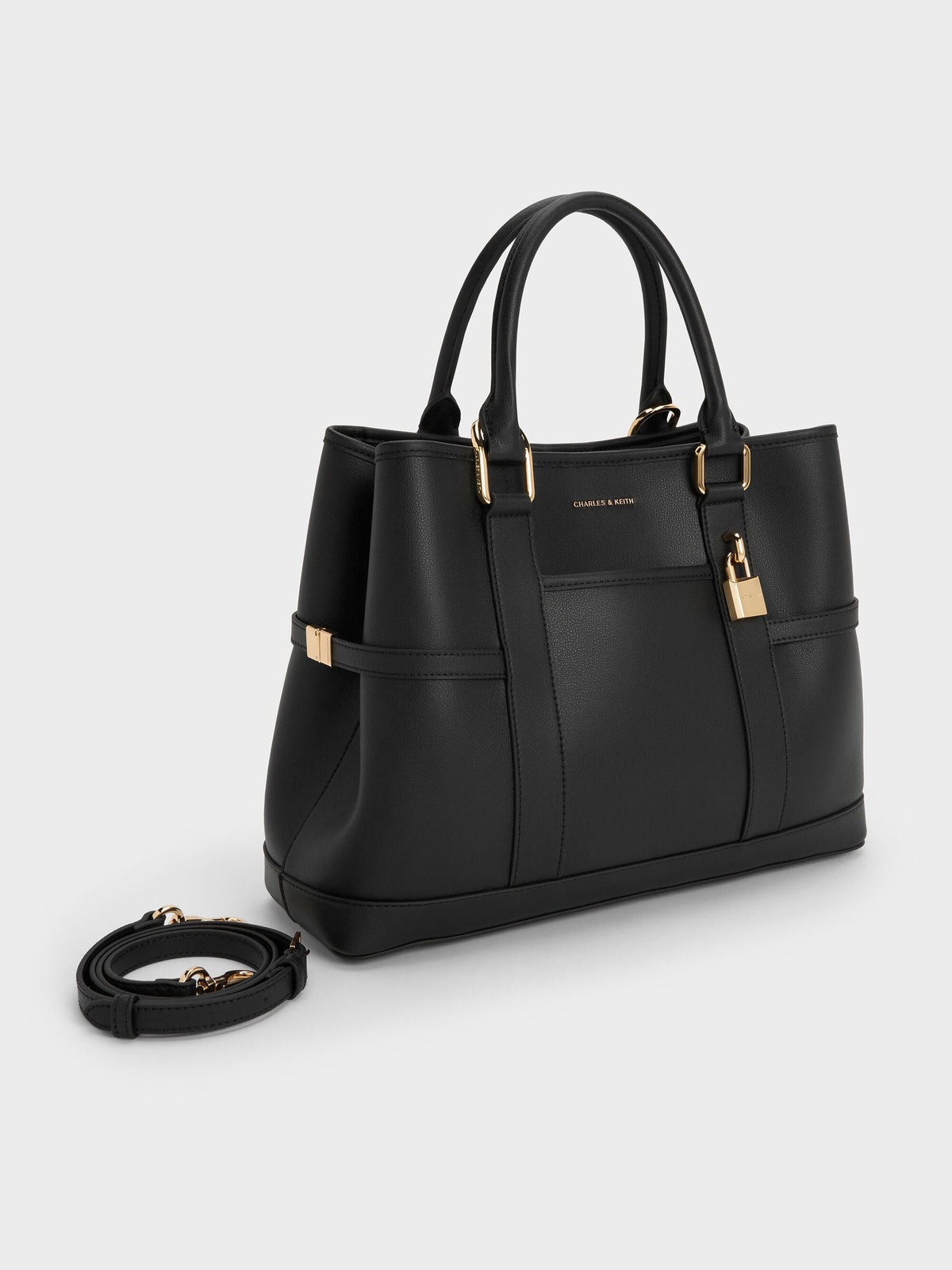 CHARLES & KEITH Value | Scottie Tote Bag - Black