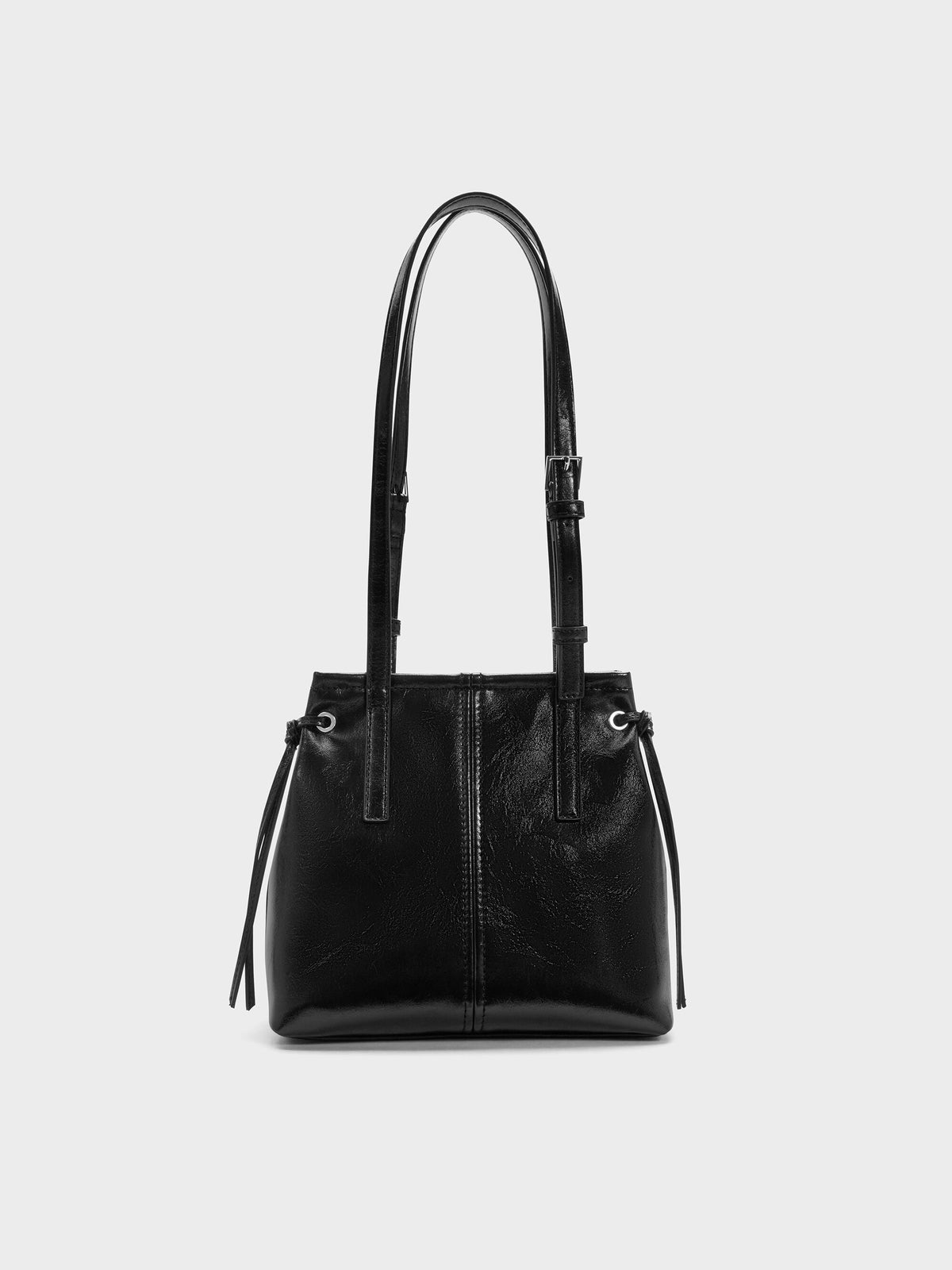CHARLES & KEITH Sale | Noane Elongated-Handle Tote Bag - Noir