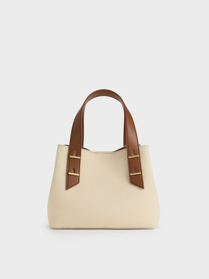 CHARLES & KEITH Deals | Mini Shania Canvas Tote Bag - Multi