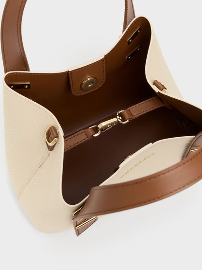 CHARLES & KEITH Deals | Mini Shania Canvas Tote Bag - Multi
