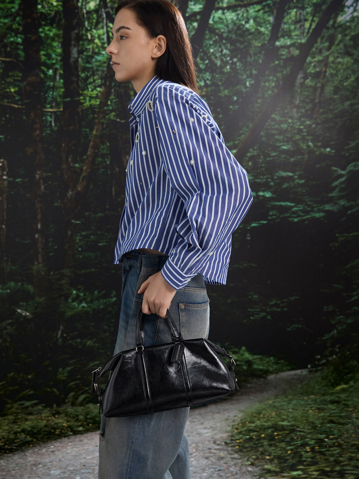 CHARLES & KEITH Latest | Fergie Bowling Bag - Noir