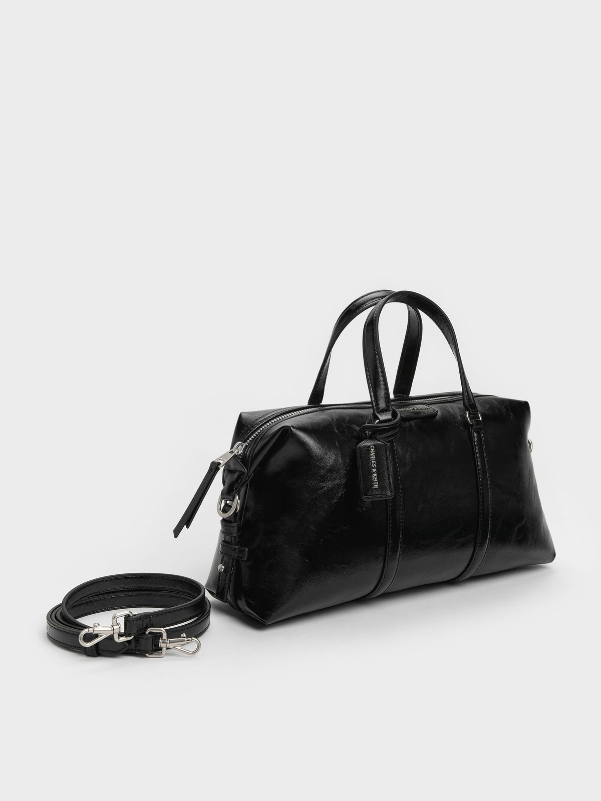 CHARLES & KEITH Latest | Fergie Bowling Bag - Noir