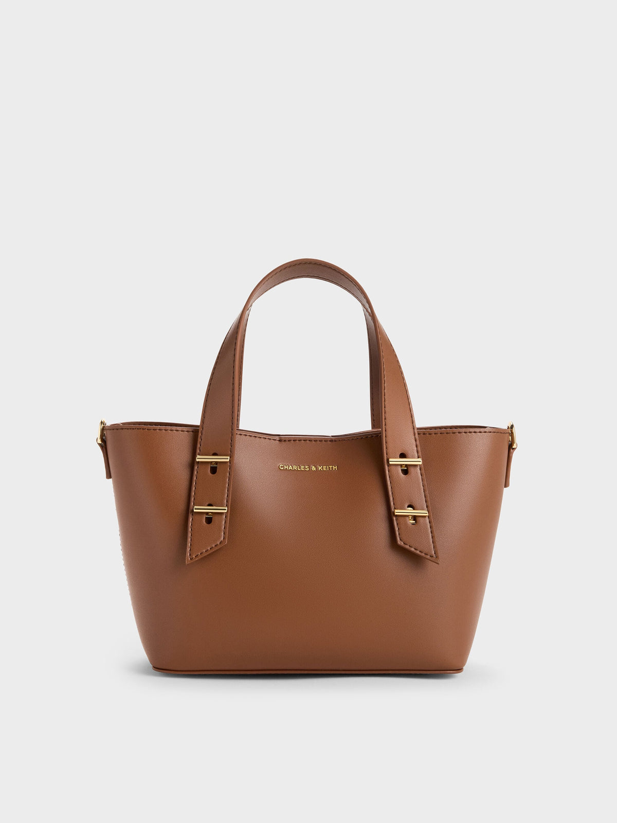 CHARLES & KEITH Exclusive | Mini Shania Tote Bag - Chocolate