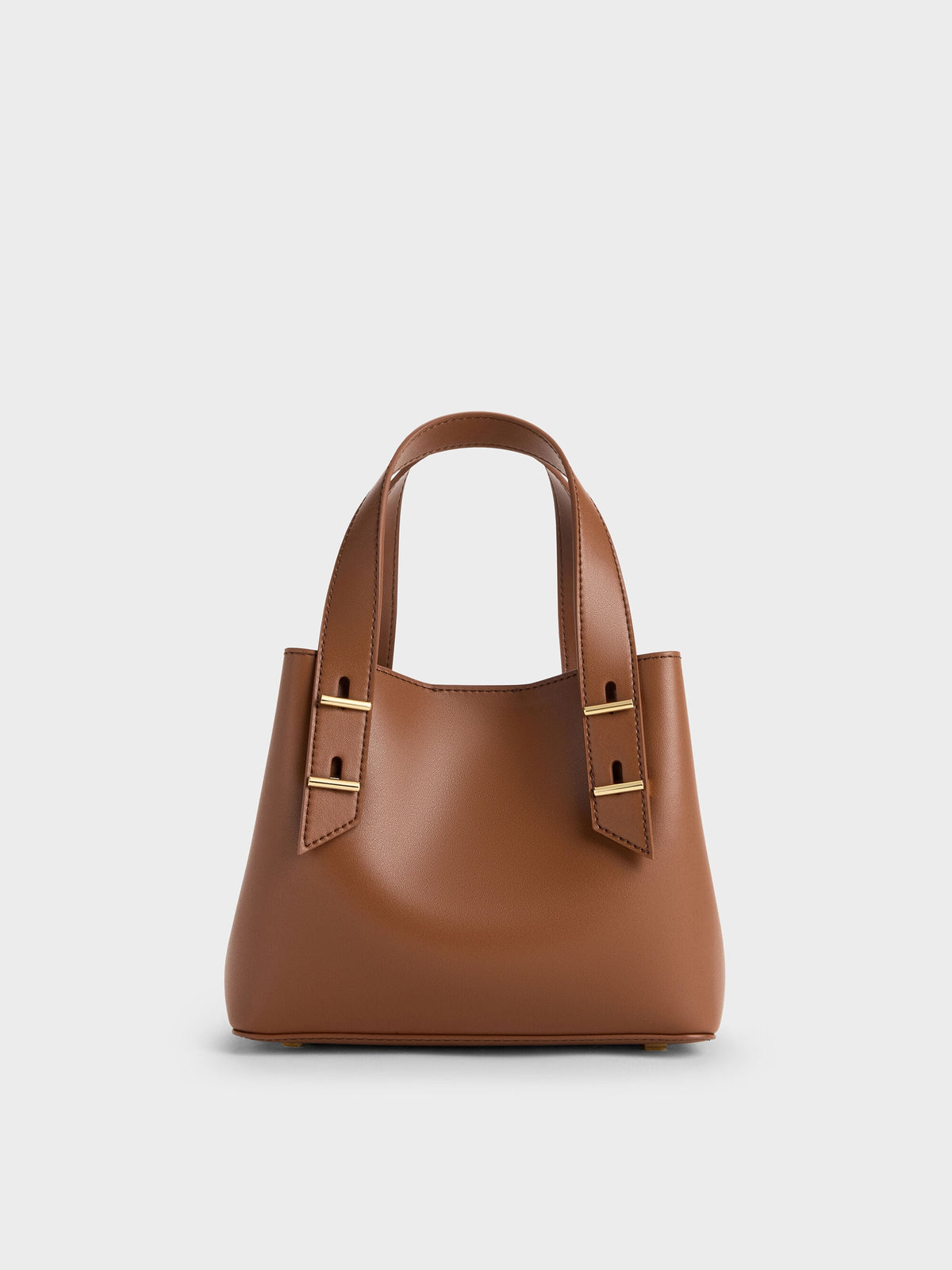 CHARLES & KEITH Exclusive | Mini Shania Tote Bag - Chocolate