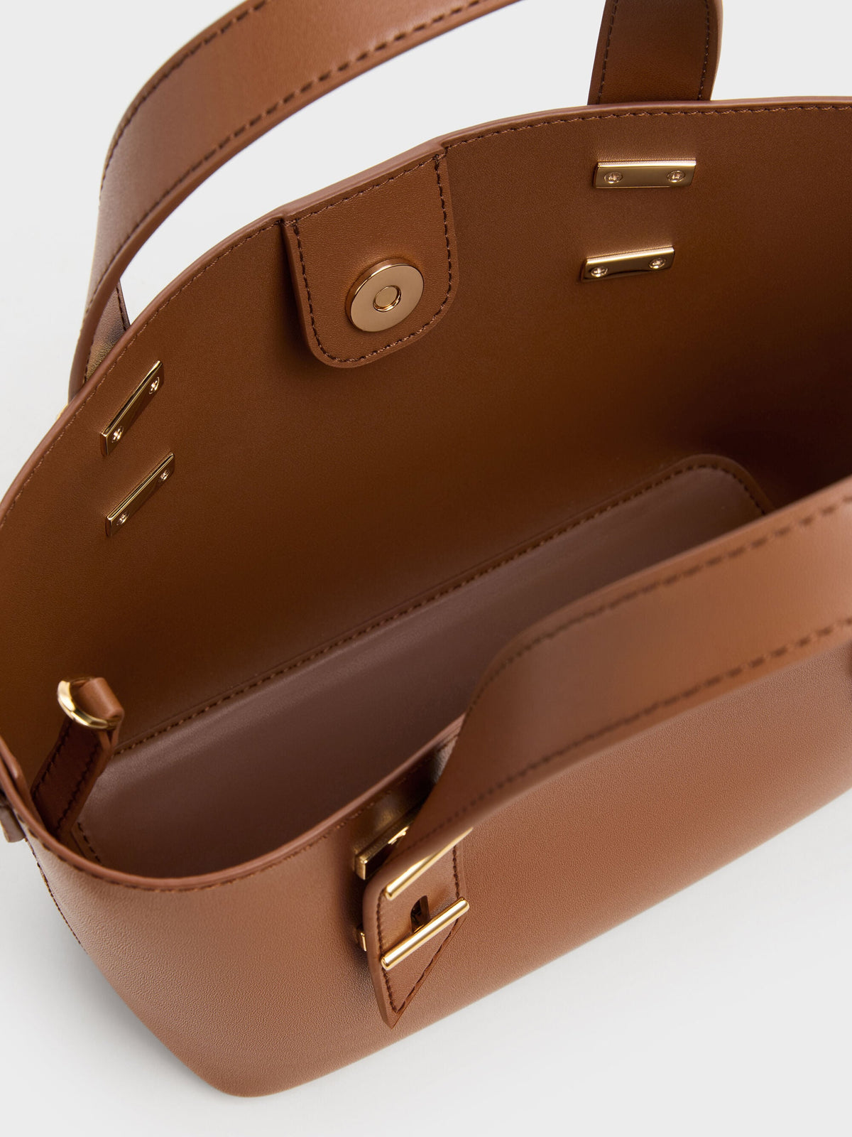 CHARLES & KEITH Exclusive | Mini Shania Tote Bag - Chocolate