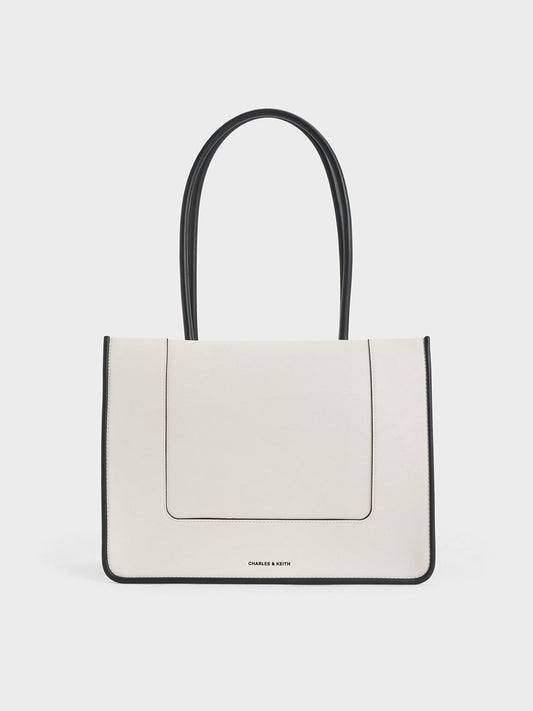 CHARLES & KEITH Quality | Daylla Tote Bag - Cream