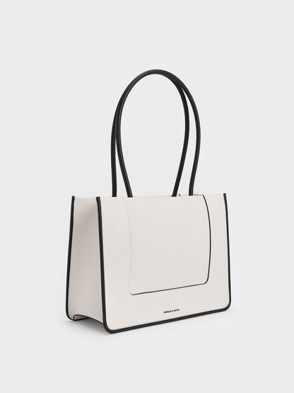 CHARLES & KEITH Quality | Daylla Tote Bag - Cream