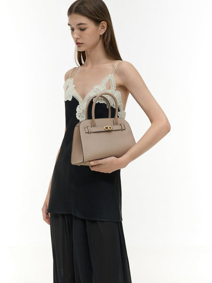 CHARLES & KEITH Deals | Aubrielle Belted Tote Bag - Taupe
