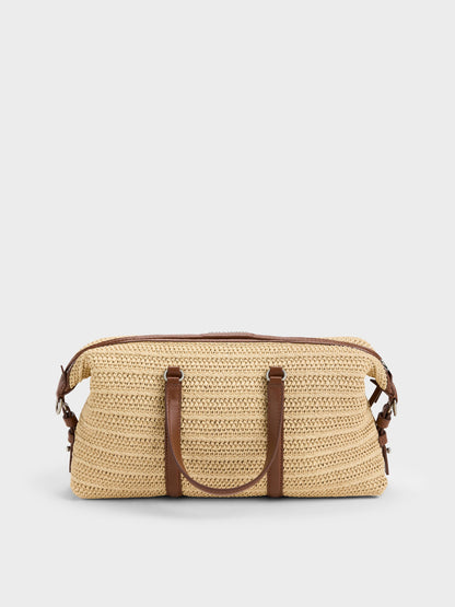 CHARLES & KEITH Latest | Fergie Woven Bowling Bag - Multi