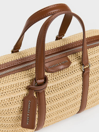 CHARLES & KEITH Latest | Fergie Woven Bowling Bag - Multi
