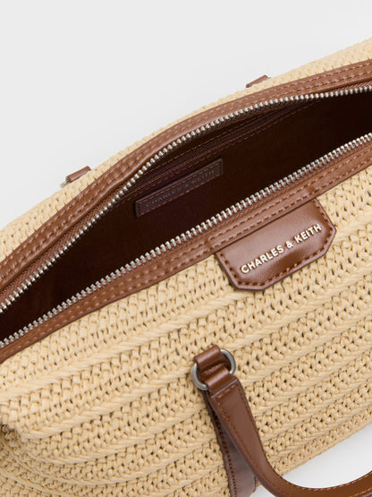 CHARLES & KEITH Latest | Fergie Woven Bowling Bag - Multi