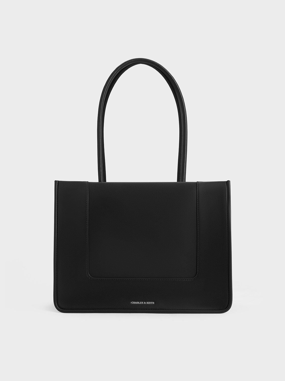 CHARLES & KEITH Signature | Daylla Tote Bag - Noir