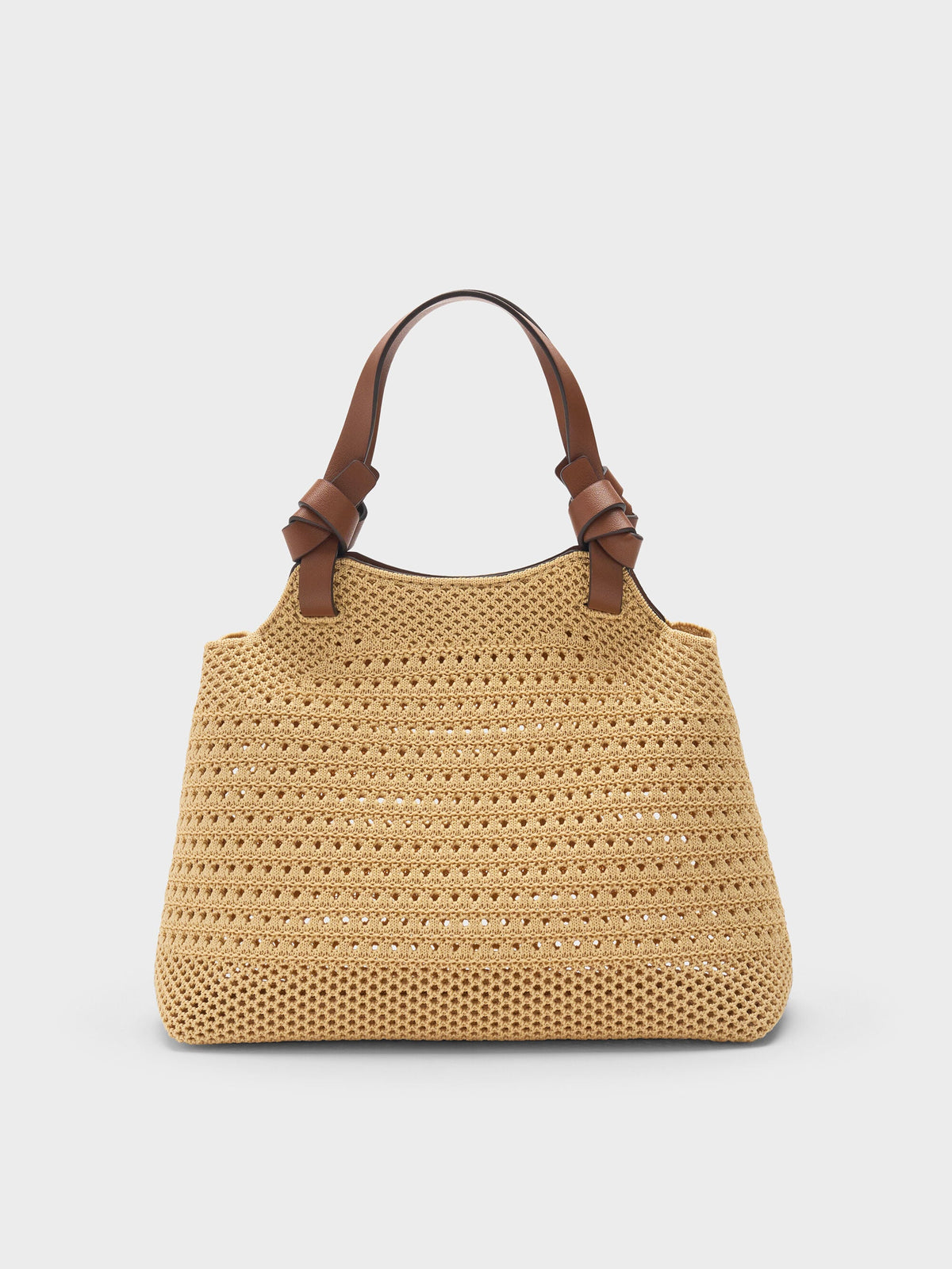 CHARLES & KEITH Discount | Mini Ida Knitted Tote Bag - Beige