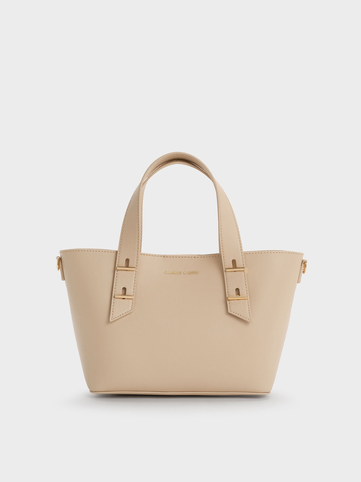 CHARLES & KEITH Sale | Mini Shania Tote Bag - Dusted Oat