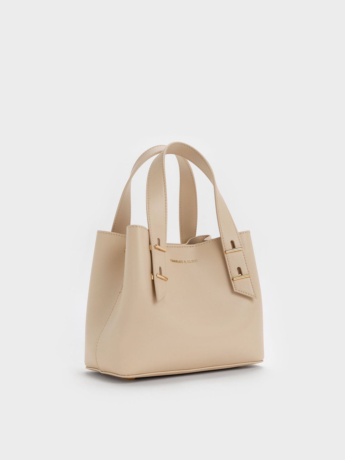 CHARLES & KEITH Sale | Mini Shania Tote Bag - Dusted Oat