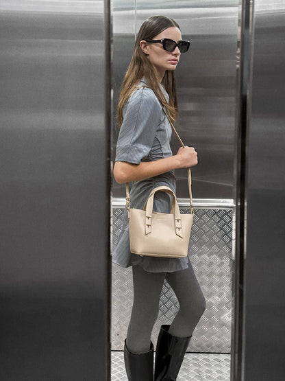 CHARLES & KEITH Sale | Mini Shania Tote Bag - Dusted Oat