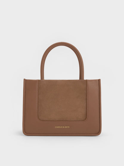 CHARLES & KEITH Hot Sale | Mini Daylla Tote Bag - Mocha Brown