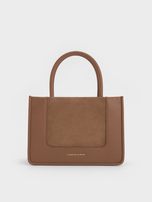CHARLES & KEITH Hot Sale | Mini Daylla Tote Bag - Mocha Brown