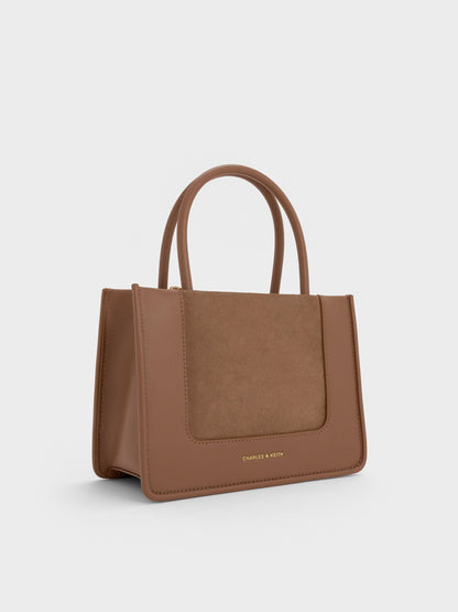 CHARLES & KEITH Hot Sale | Mini Daylla Tote Bag - Mocha Brown