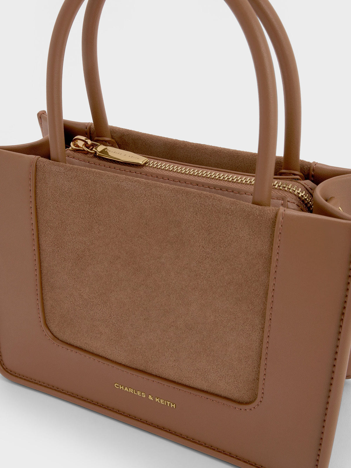 CHARLES & KEITH Hot Sale | Mini Daylla Tote Bag - Mocha Brown