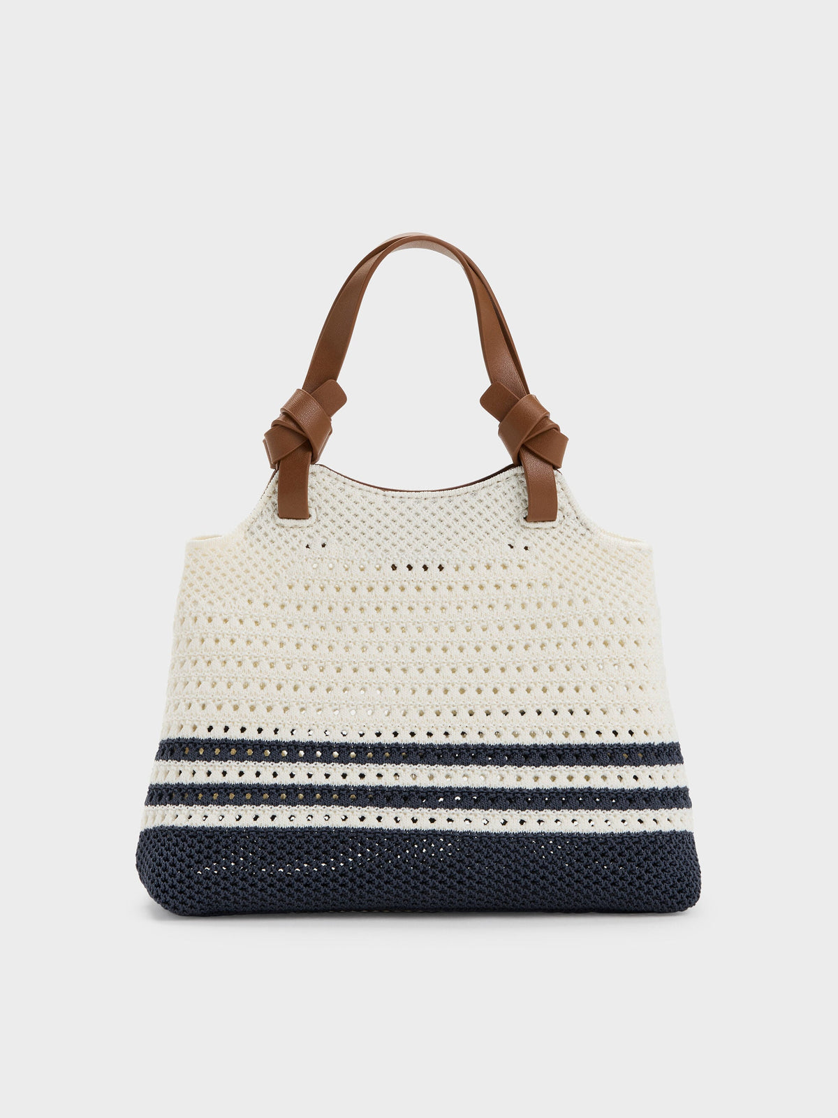 CHARLES & KEITH Best Price | Mini Ida Striped Knitted Tote Bag - Multi