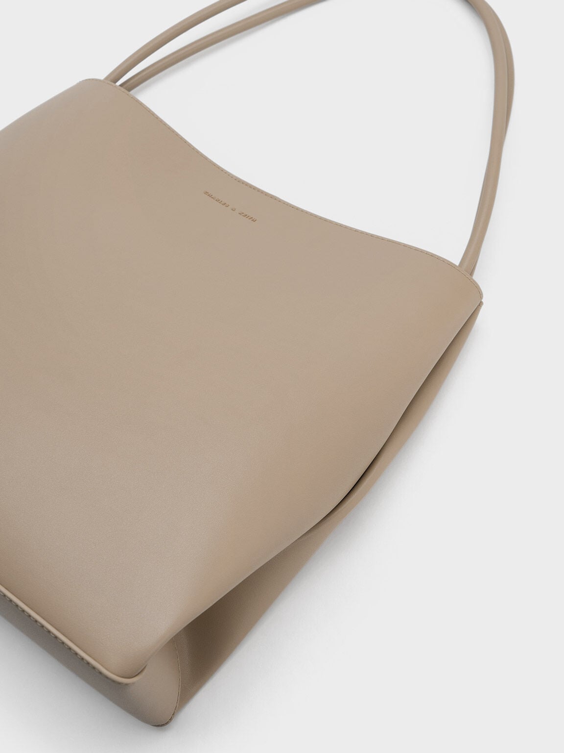 CHARLES & KEITH Signature | Leia Tote Bag - Taupe