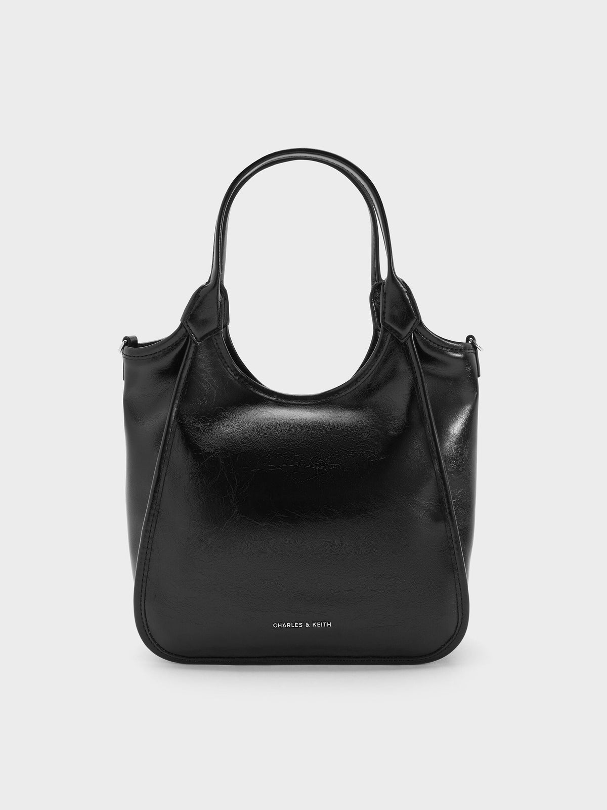 CHARLES & KEITH Top Pick | Mini Sianna Tote Bag - Noir