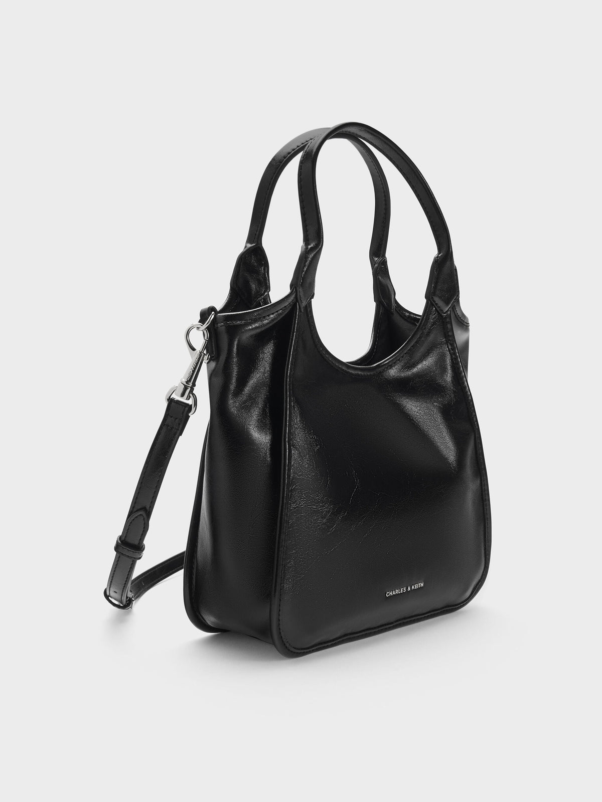 CHARLES & KEITH Top Pick | Mini Sianna Tote Bag - Noir