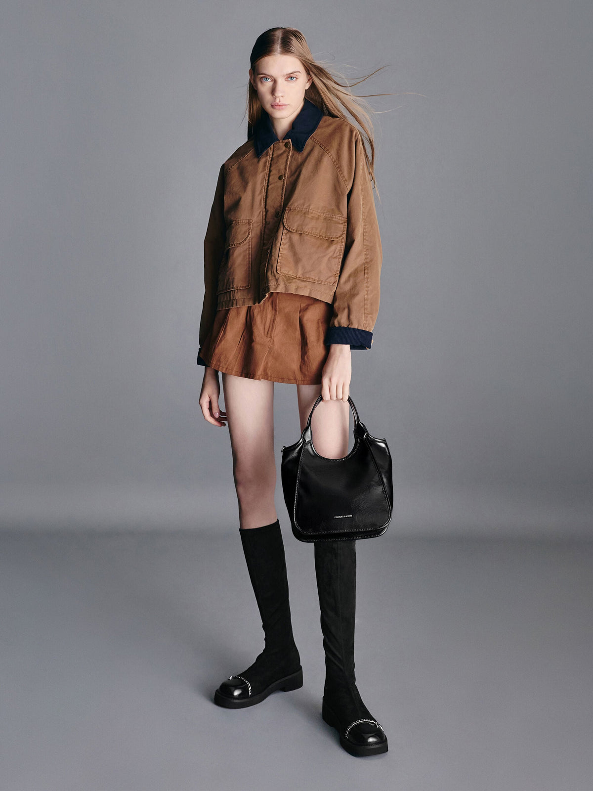 CHARLES & KEITH Top Pick | Mini Sianna Tote Bag - Noir