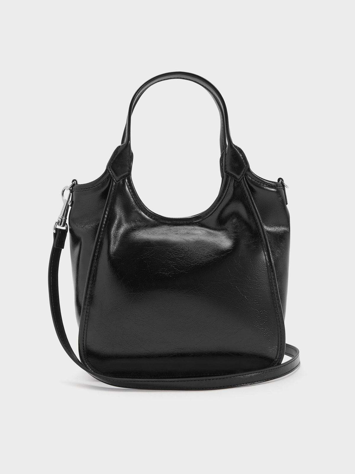 CHARLES & KEITH Top Pick | Mini Sianna Tote Bag - Noir