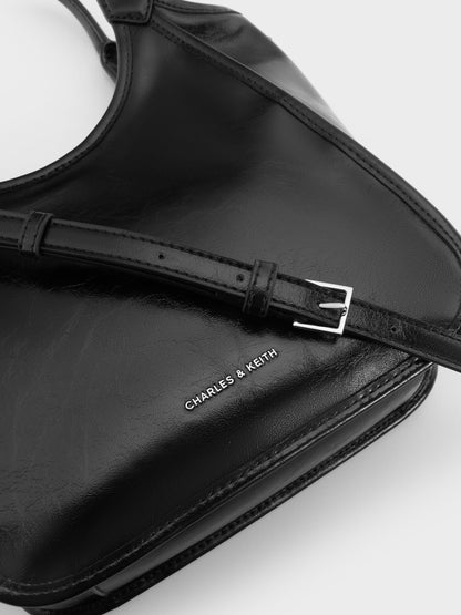 CHARLES & KEITH Top Pick | Mini Sianna Tote Bag - Noir