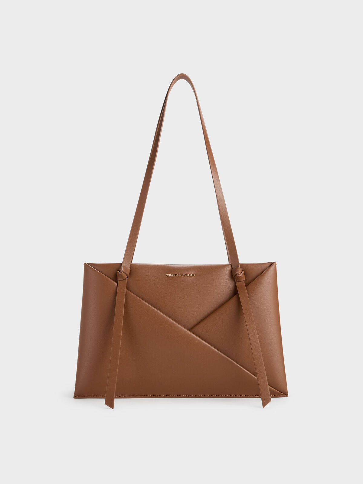 CHARLES & KEITH Best Price | Midori Geometric Tote Bag - Chocolate