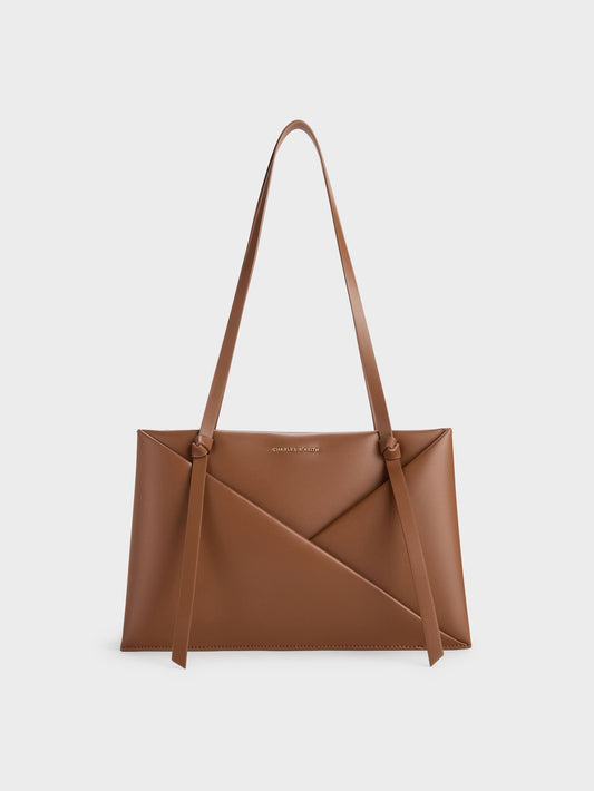 CHARLES & KEITH Best Price | Midori Geometric Tote Bag - Chocolate