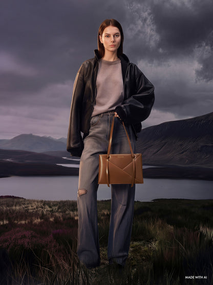CHARLES & KEITH Best Price | Midori Geometric Tote Bag - Chocolate