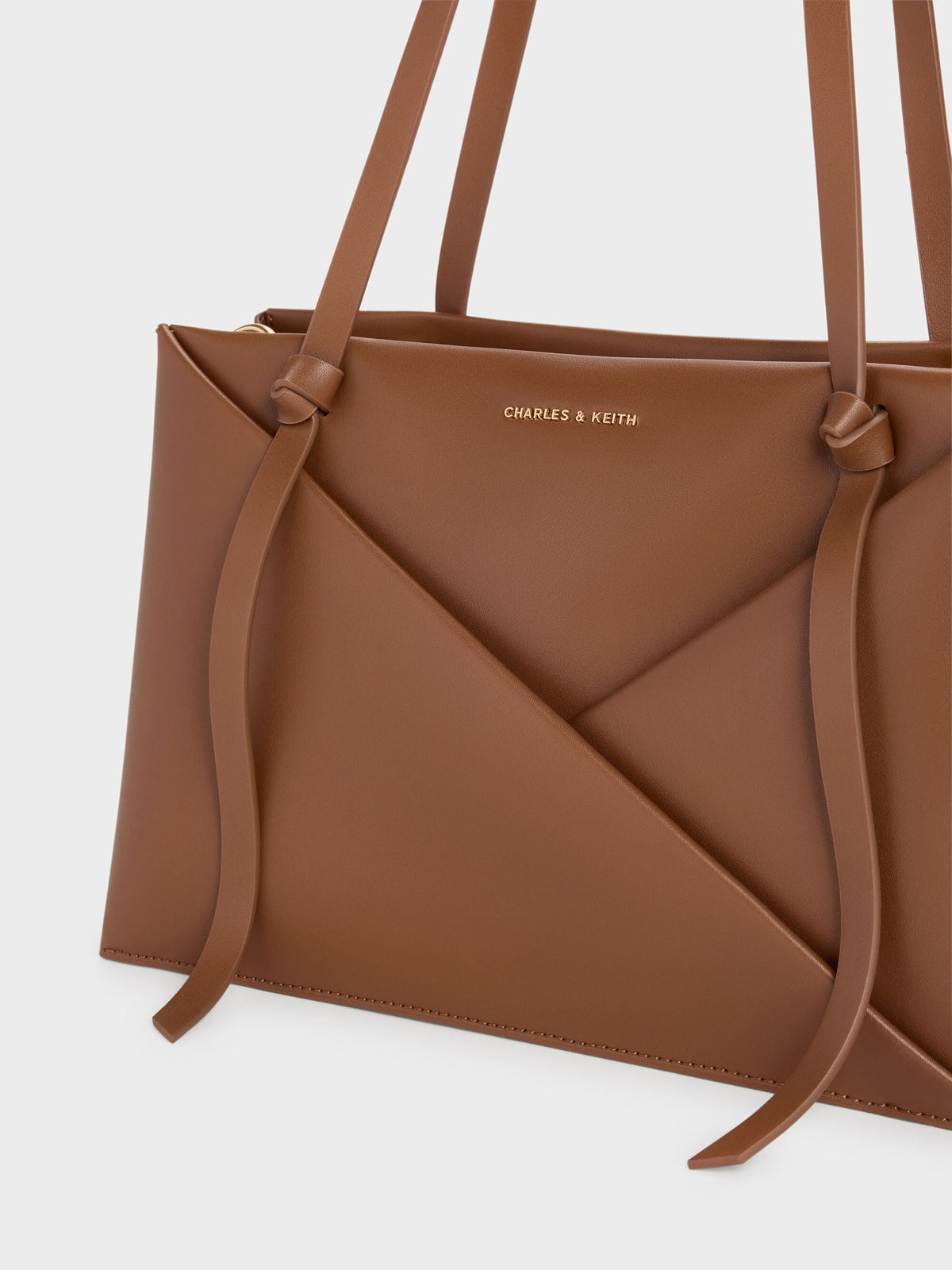 CHARLES & KEITH Best Price | Midori Geometric Tote Bag - Chocolate